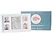 Baby Handprint Kit by Little Hippo |Deluxe Size + NO Mold| Baby Picture Frame & Non Toxic Clay! Baby Footprint kit, Perfect for Baby Boy Gifts, and Baby Girls Gifts! (White, Deluxe)