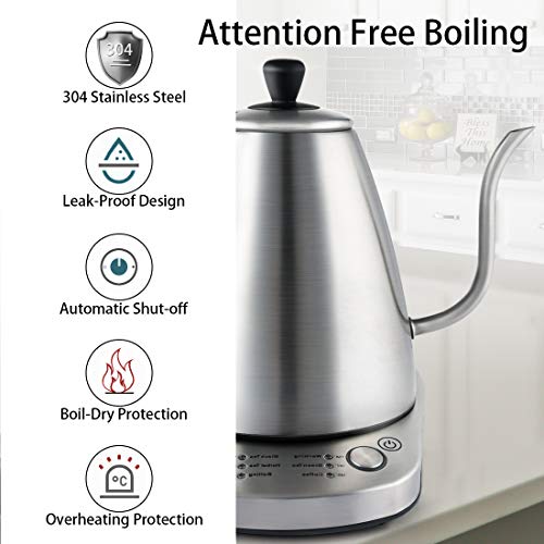 Gooseneck Electric Kettle Cusimax Coffee Kettle Tea Kettle Pour Over