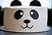 Handmade Panda Birthday Cake Topper Decoration - Double Sided Glitter Stock