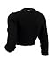 eVogues Plus Size Sequin Trim 3/4 Sleeve Cropped Bolero Shrug