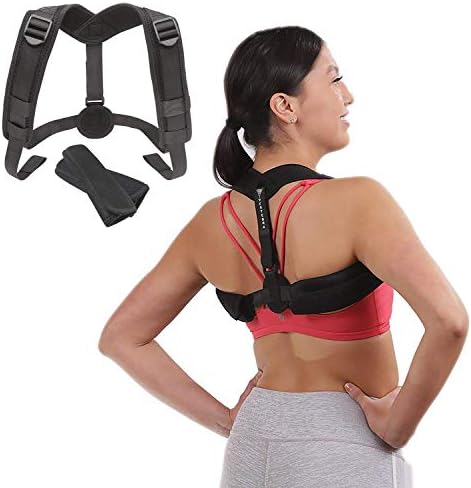 Adjustable Posture Corrector by Vertebra - Discreet under clothes design for women and men - Upper Back Brace helps support and correct posture to relieve neck and back pain.
