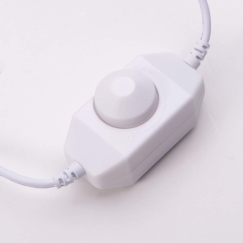 Othmro DC Dimmer Switch 12V-24V 6A Mini LED Dimmer Inline PWM Controller for Single Color LED Light/Strip/Lamp/Tape Lighting White 1PCS - Image 3