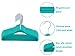 ESYLIFE Baby Velvet Hangers Non Slip Toddlers Clothes Hanger - 30 Pack Teal Color