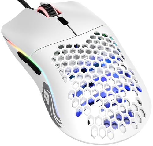 Souris Glorious PC Gaming Race Model O Gaming - Blanc, Matt