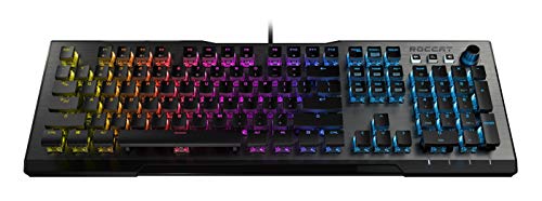 ROCCAT Vulcan 100 Aimo RGB Mechanical Gaming Keyboard, Silver (ROC-12-411-BN-AM)
