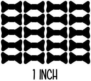 Vinyl Bow Tie Set, Bow Tie Stickers, Baby Shower Decor, Boy Gender Reveal, Little Man Bow Tie Birthday,Wedding Decor,Bowtie Bash Decor,1 Inch