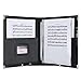 Eastar Leather Sheet Music Folder Black, 3 Rings Binder 13.5