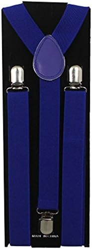 Mens Womens Unisex Suspenders (blue)