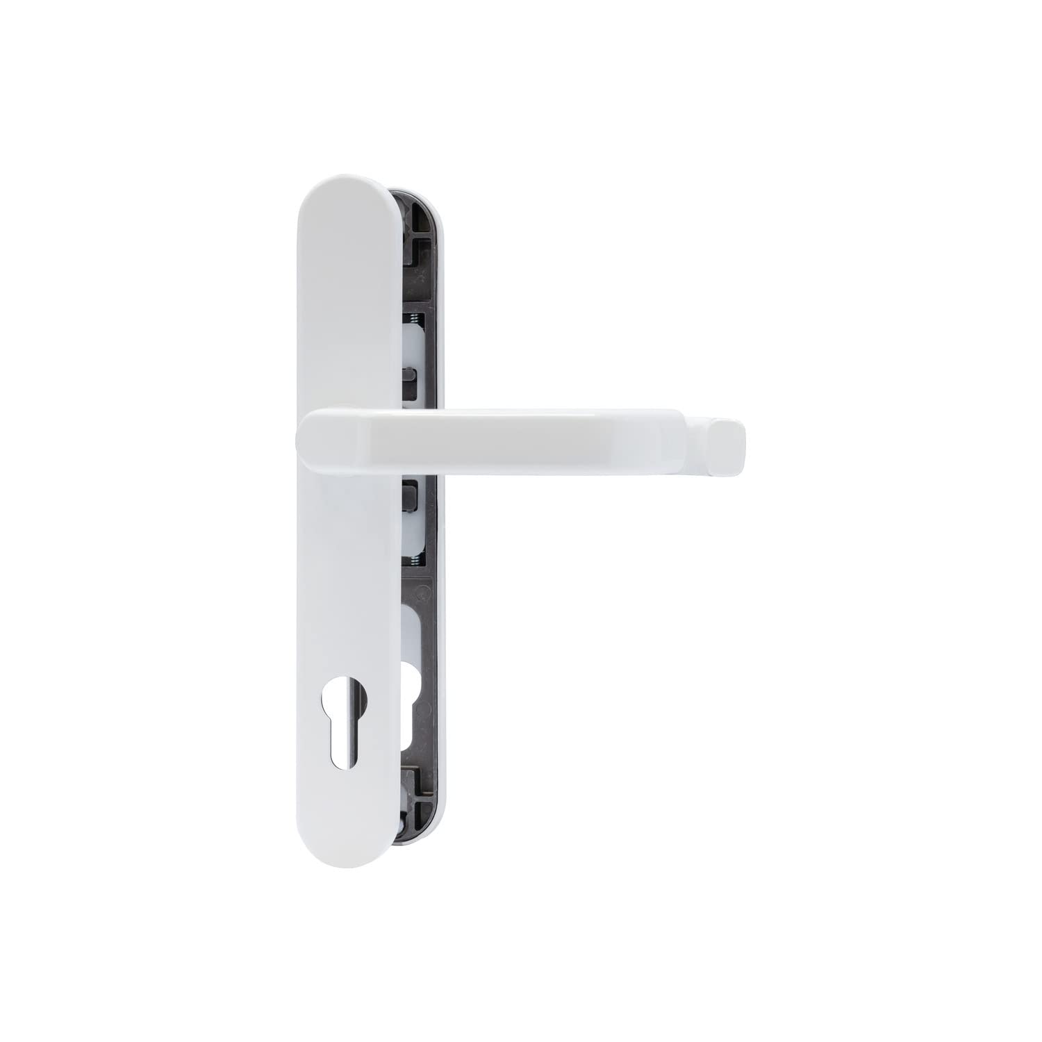 ABUS SRG92N W Door Fitting for Front Doors with Double-Sided Door Handle for Narrow Frame Doors White