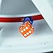 Dreamer Car Valve Stem Caps Plastic Dice Style(orange,4pcs)