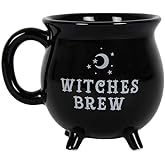 Giftbrit Witches Brew Black Ceramic Cauldron Mug