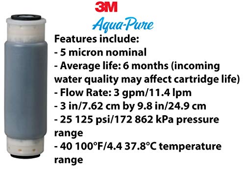 3M Aqua-Pure Whole House Standard Sump Replacement Water Filter Drop-in Cartridge AP117NP, 5541731, 2 Per Case - Thumbnail 2