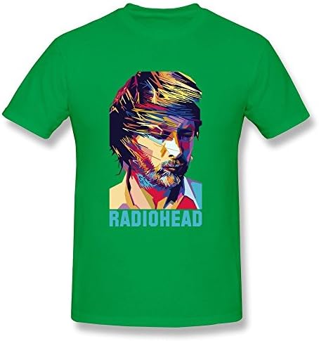KINSIN Men's Radiohead T-shirts ForestGreen XXL