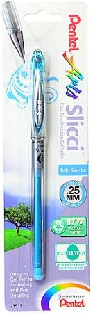 Pentel Slicci Extra Fine Gel Pens Baby Blue Each Bg2 S2 Office Products Amazon Com