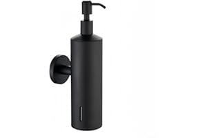 Press soap dispenser Wall Mounted Stainless Steel Soap Dispenser For Home Bathrooms Or Kitchens (Black)