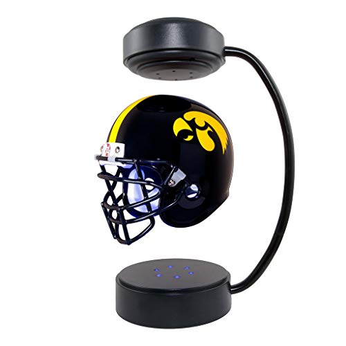 Iowa Hawkeyes NCAA Hover Helmet - Collectible Levitating Football Helmet with Electromagnetic Stand