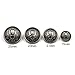 60 Pieces Gold Vintage Metal Blazer Button Set - Skull - for Blazer, Suits, Sport Coat, Uniform, Jacket