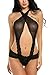 Avidlove Women Halter Lingerie Mesh Teddy Sleepwear Jumpsuit Lace Babydoll