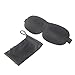 Kinzi™ DreamWeave Contoured Sleep Mask - Includes Carrying Pouch and Ear Plugs - for Travel, Shift Work, and Meditation