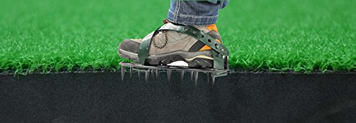 TIPU Lawn Aerator Conjoined Shoes, for Effectively Aerating Lawn Soil, 2 Plastic Adjustable Straps with Buckle, Suitable of Shoes, Easy to Take Care Your Garden or Yard