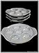 Set 4 Bakeware White Porcelain Snail Dish Mushroom Plate Escargot Dishes Plates