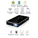 ExquizOn DLP Smart Projector Android 7.0 1G RAM + 8G ROM Mini Portable Projector, Support WiFi USB HDMI Bluetooth TF, for Home Theater Business Meeting Traveling (P8I)