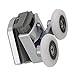 BQLZR Twin Bottom Zinc Alloy Shower Door Spring Rollers/Runners/Wheels 25mm wheel Pack Of 2