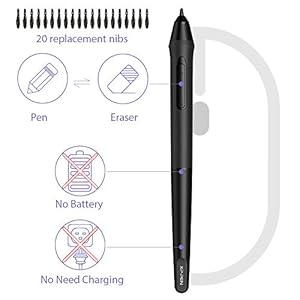 XP-PEN Star G640S V2 Tavoletta Grafica, 6 Tasti Rotondi Personalizzabili per Tasti di Scelta Rapida per Disegnare con Il… - immagine 5