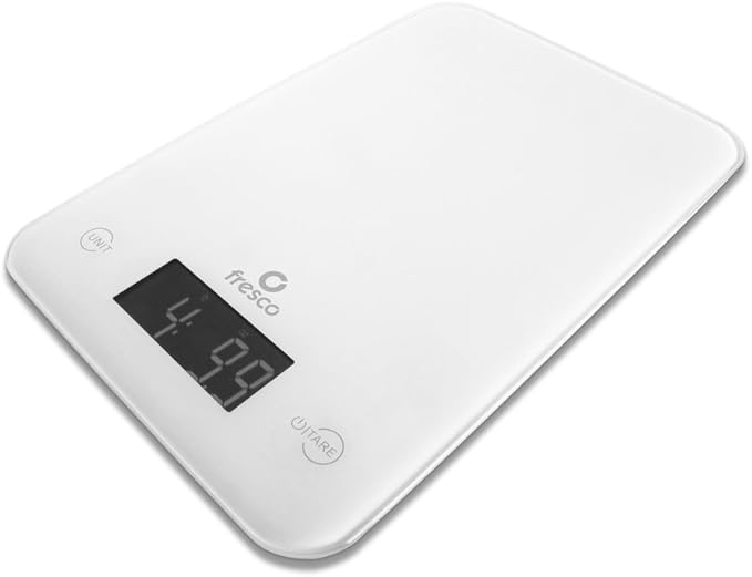 Fresco FDS508W 5kg Slim Digital Kitchen Scale, White Amazon.ca Home