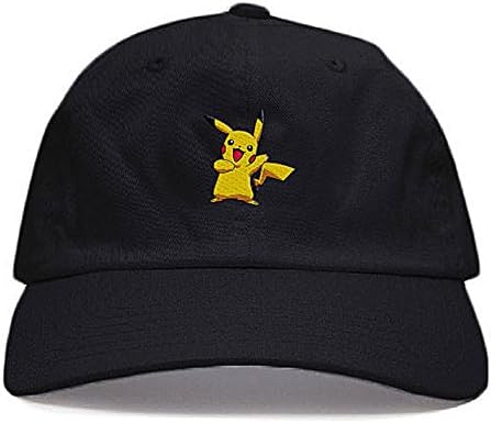 Hat Beast Men's Pikachu Dad Hat Black