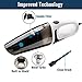 Car Vacuum Cleaner, 5000PA Cyclonic High Powerful Wet & Dry Suction Stainless Steel Double Filtration with 16.4FT(5M) Stronger Power Corded Portable Car Vacuum.
