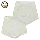 Anmi Kosbon 2pcs Baby Infant Pure Cotton Umbilical Cord,Adjustbale Double Layer Neonatal Umbilical Bellyband Umbilical Hernia Truss.