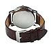Sandistore 1PC Men Quartz Dial Clock Leather Wrist Watch Round Case (Coffee)