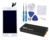 Glob-Tech iPhone 6 4.7 Inch Digitizer Full Assembly Replacement LCD Display Touch Screen with Small Components Facing Proximity Sensor + Ear Speaker + Front Camera + Repair Tools,iPhone 6 White