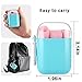 Vantic Collapsible Boba Silicone Straws - Portable Smoothie Straws Reusable, Final Drinking Straw Set with Cleaning Brush & Case, for Bubble Tea, Milkshakes, Jumbo Drinks(pink blue)