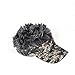 Flair Hair Men's Velcro Hat Cap Visor (Camo w/ Grey Hair)