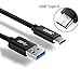 USB Type C Cable, JOTO USB-C 3.1 Type-C to USB 3.0 Type A Charging Data Cable [Heavy Duty Nylon Braided] for Galaxy S8 S8+ Tab S3 Nintendo Switch LG G6 all Type C Devices, Black, 3.3ft