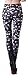 QZUnique Women's Skull Print Footless Cool Sexy Leggings Yoga Pants X-Small Small Grinning Skull