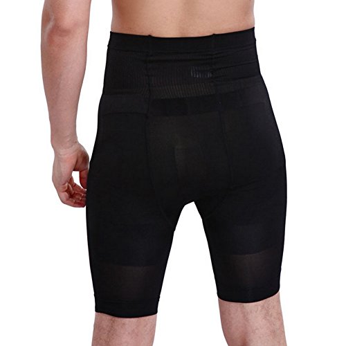 Showbellia Men's Slimming Shorts Waist Training Compression Shaper Pants Black One size