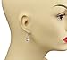 925 Sterling Silver Hand Wrapped Cultured Pearl Earrings Wedding Bridal Jewelry Bridesmaids Gifts, 8 Mm