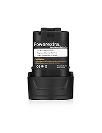 Powerextra 10,8 V 3.0 Ah Li-Ion Batería de repuesto para Makita BL1013 Makita BL1014 Batería 194550 6 194551 4, 195332 9