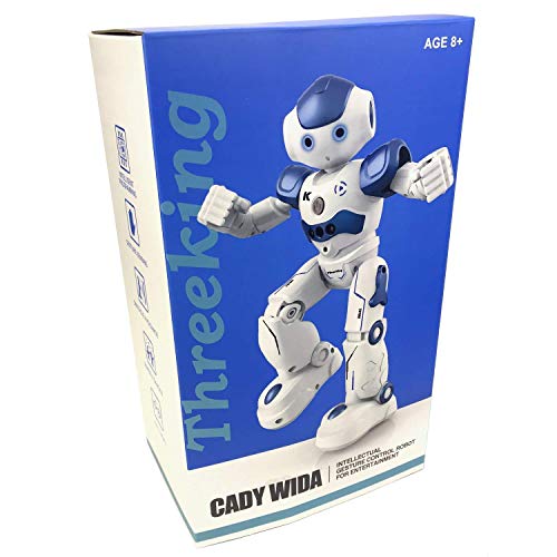 Threeking Smart Robot Toys Gesture Control Remote Control Robot JJRC Robot Gift for Boys Girls Kids Companion Game Fun Learning Music Dance Rechargeable Rc Robot Kit Female Voice