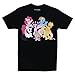 My Little Pony Mane 6 Intro Adult Black T-Shirt