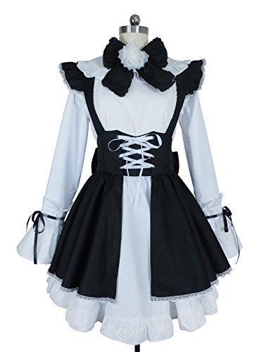 Gothic Lolita Sweet Girls Maid Party Dress Cosplay Costume