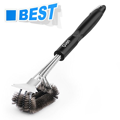 Combination Grill Brush and Scraper, 18" Best Outdoor BBQ Brush Cleaner Safe Grill Accessories Bristle Brush for Stainless Steel, Ceramic, Iron, Gas & Porcelain Barbecue Grates - Thumbnail 5