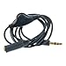 Foxnovo1M 3.5mm Male to Female Stereo Headphone Audio Extension Cable Cord with Volume Control (Black) primary
