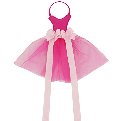 Hixixi Kids Baby Girls Sweet Veil Dress Hair Bow Hanger Hair Clip
