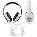 August EP640 Bluetooth Wireless Stereo Headphones with NFC and aptX - White