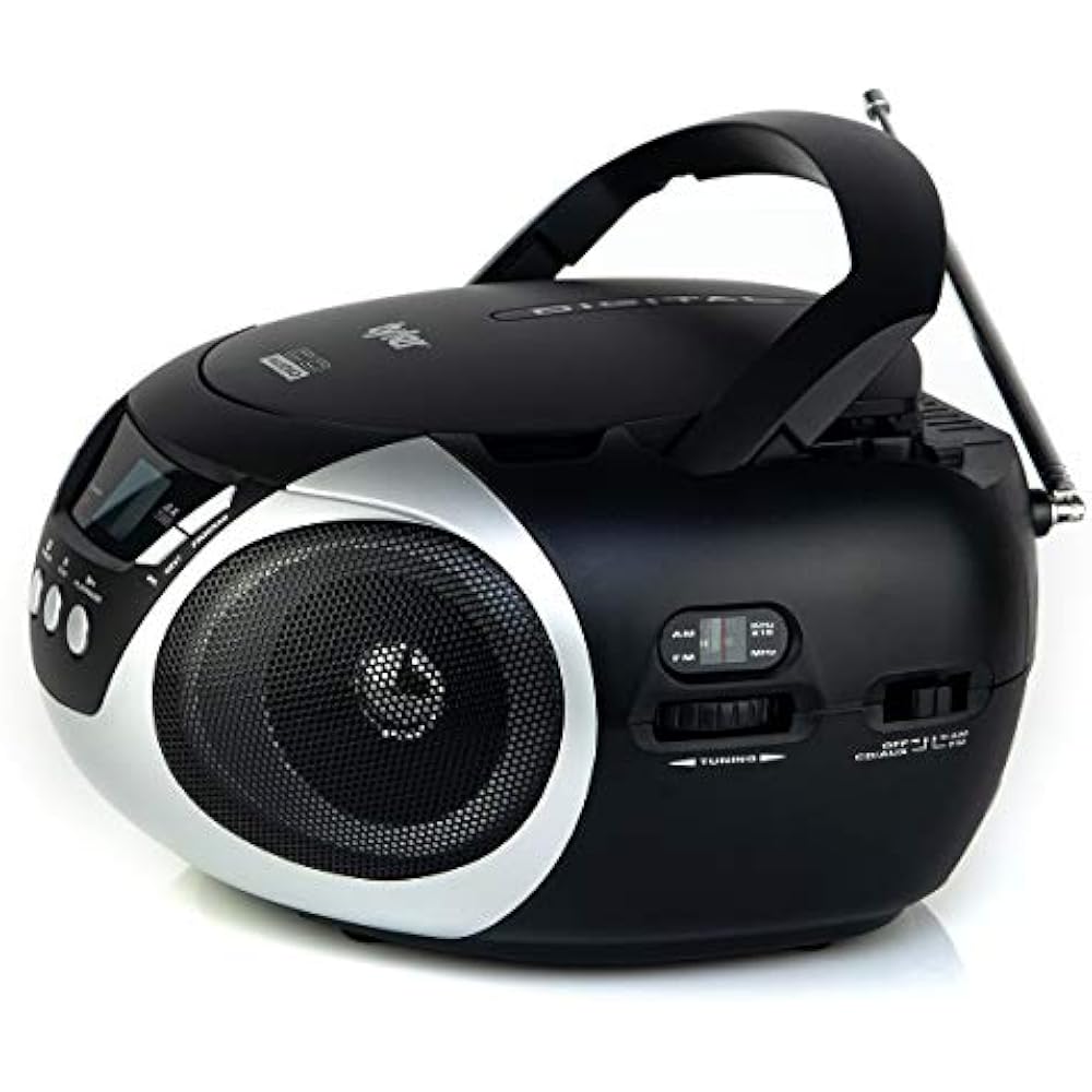 Tyler TAU101SL Portable Sport Stereo CD Player Single Disc, Speakers