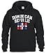 Cybertela Faded Distressed Dominican Republic Flag Sweatshirt Hoodie Hoody (Black, Medium)